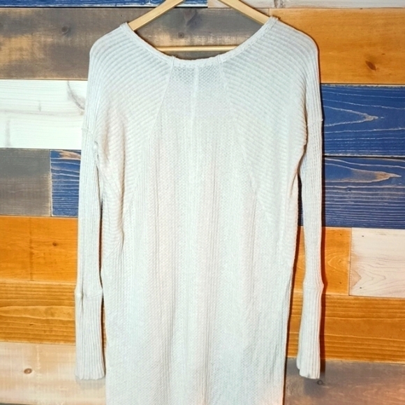Free People Waffle Knit Tunic Top M - Picture 9 of 11